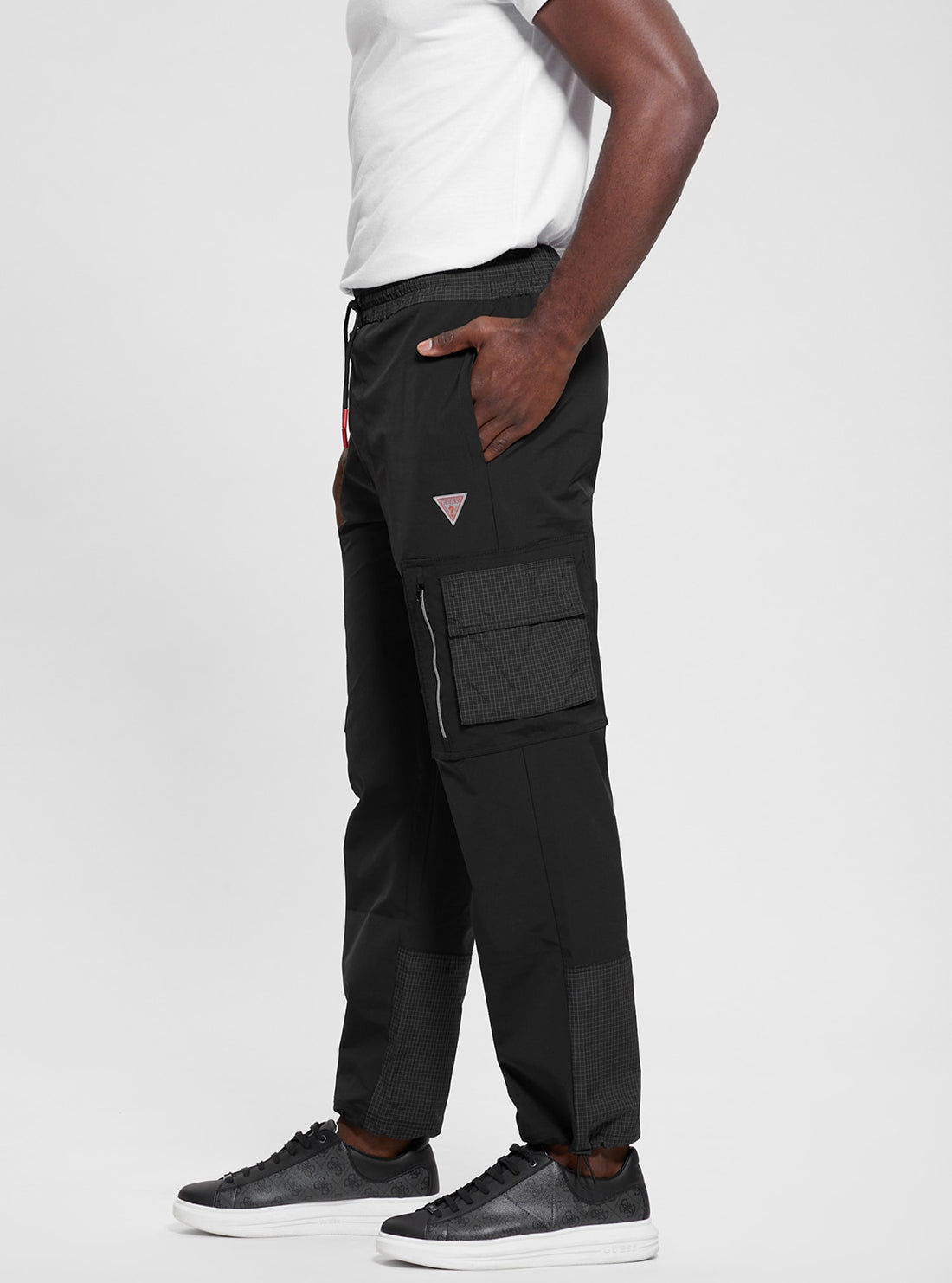 Black Zubin Active Pant side view