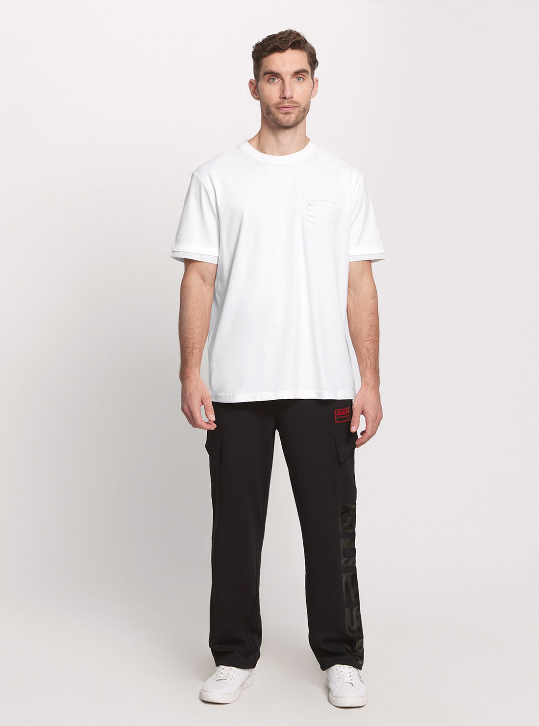 GUESS Eco White Zubin Active T-Shirt full view