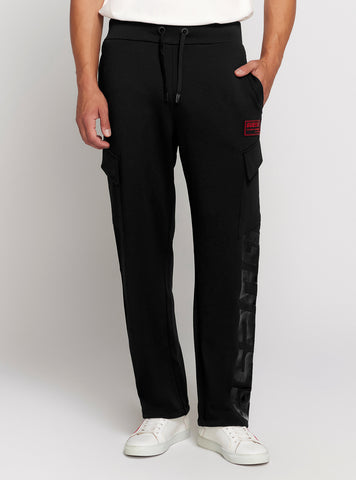 GUESS Black Baloo Slim Pants front view
