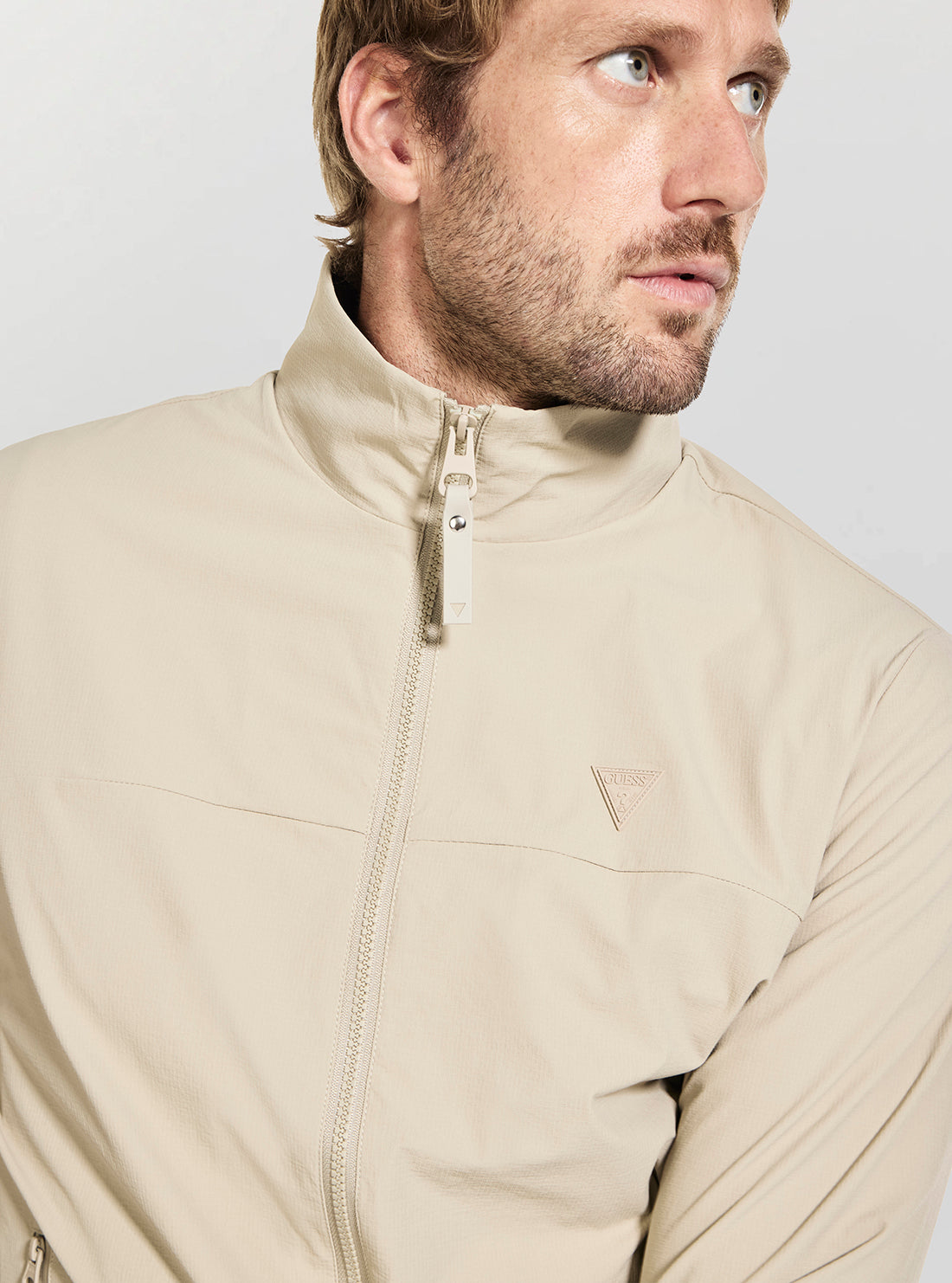 GUESS Mens Impact Grey New Amos Active Jacket Z5YL07WH2H0 Detail View