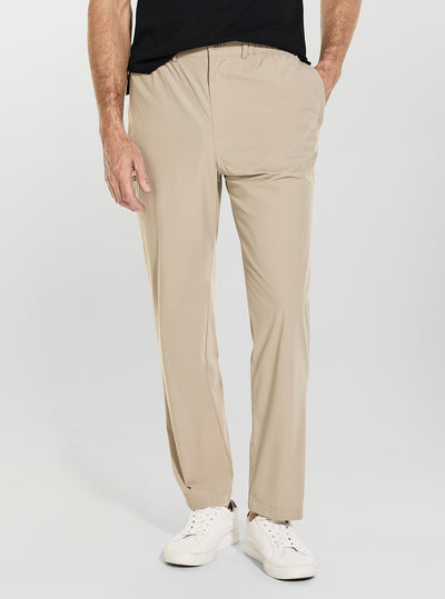 GUESS Mens Grey Ottavio Chino Active Pants Z6GB08W1996 Front View