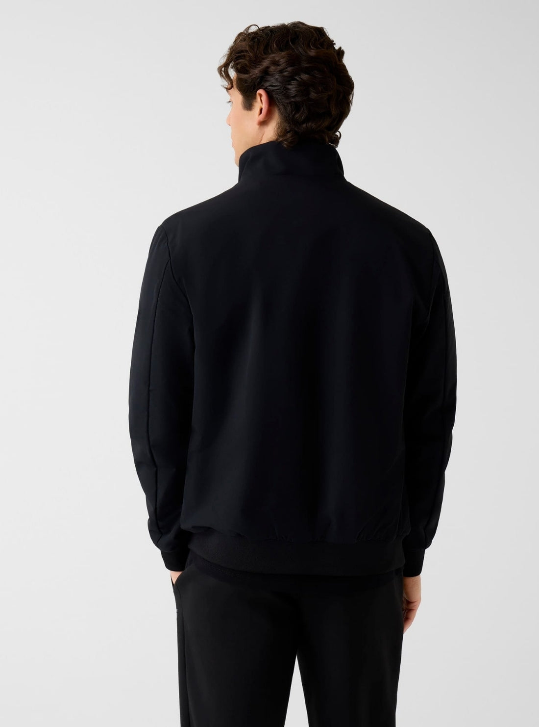 GUESS Mens Black Neka Zipped Active Jacket Z6RL03WK172 Back View