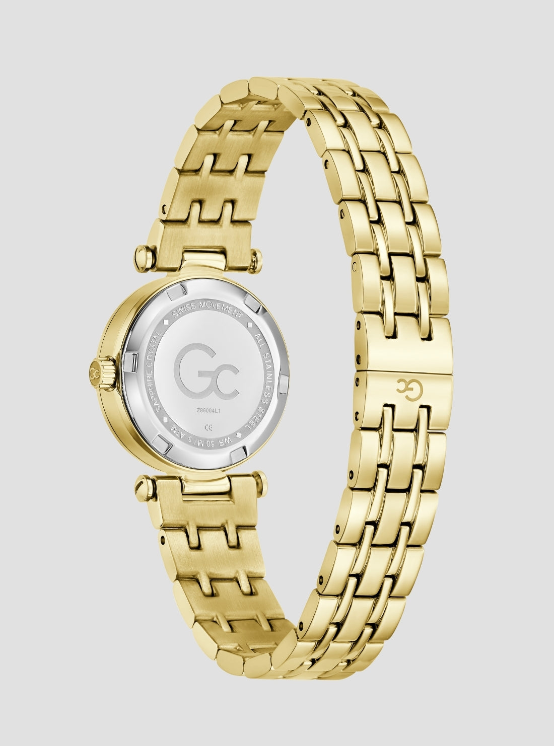 GUESS Accessories Gold GC Dress Watch Z86004L1 Back View2
