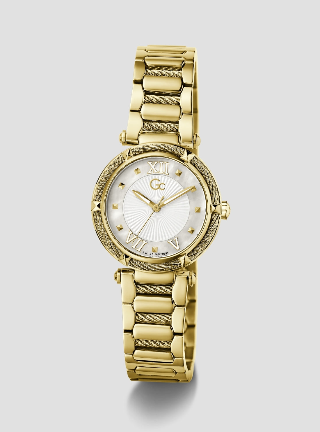 GUESS Accessories Gold GC SportChic Fusion Watch Z88004L1 Front Side View