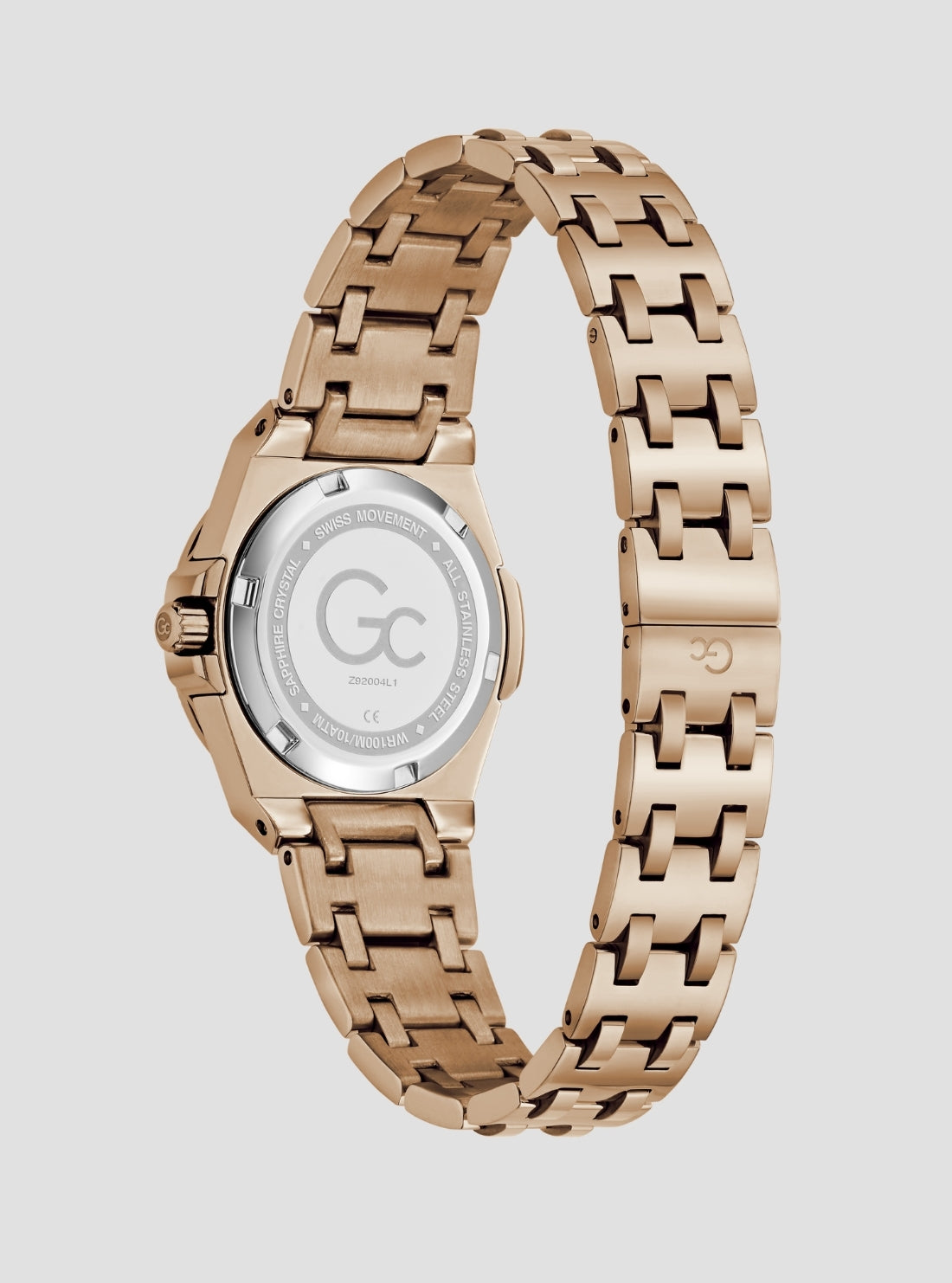 GUESS Accessories Rose Gold GC IdolChic Mini Watch Z92004L1 Back View