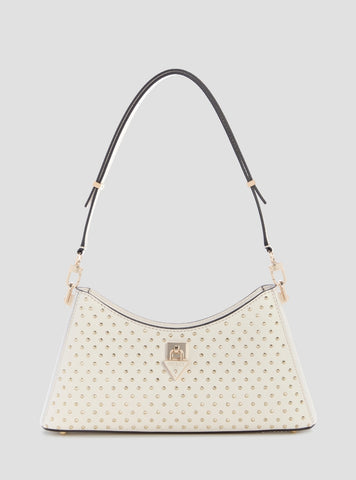 GUESS Womens White Patsie Shoulder Bag ZE991918 Front View