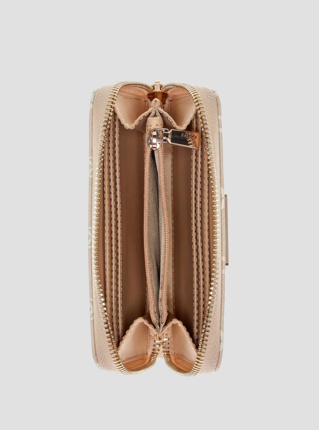 GUESS Womens Yellow Laurel Medium Zip Around Wallet ZG7459140 Inside View