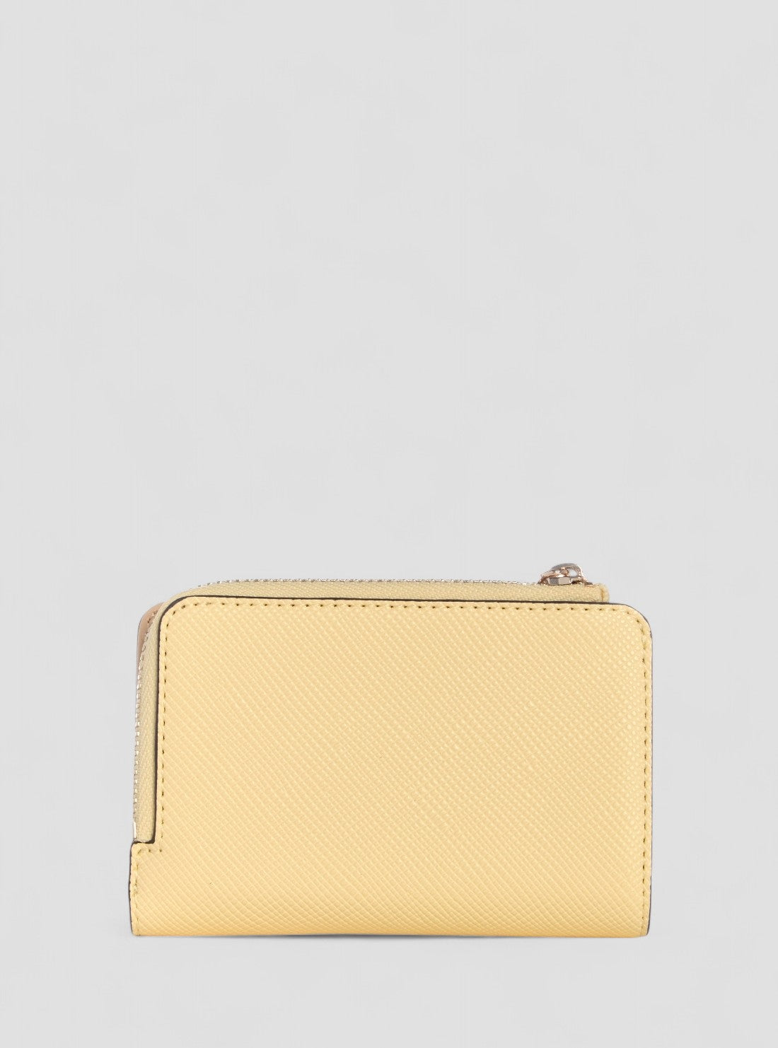 GUESS Womens Yellow Laurel Zip-Around Card Case ZG7459156 Back View