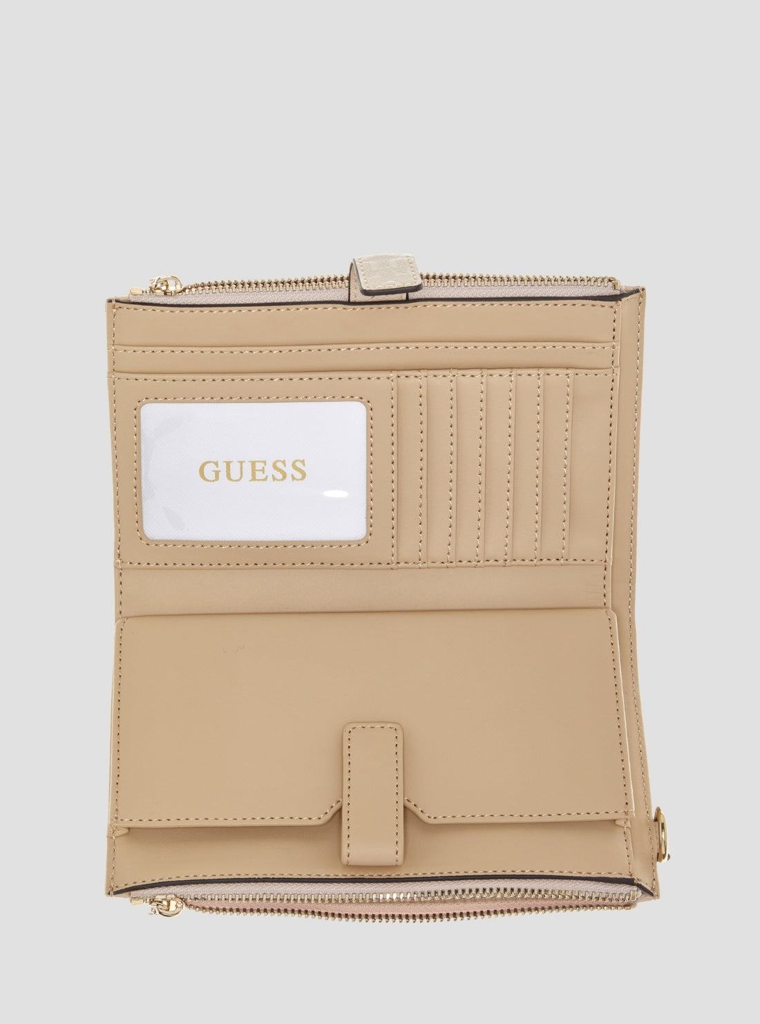 GUESS Womens Blue Laurel II Double Zip Organiser ZG7459157 Inside View