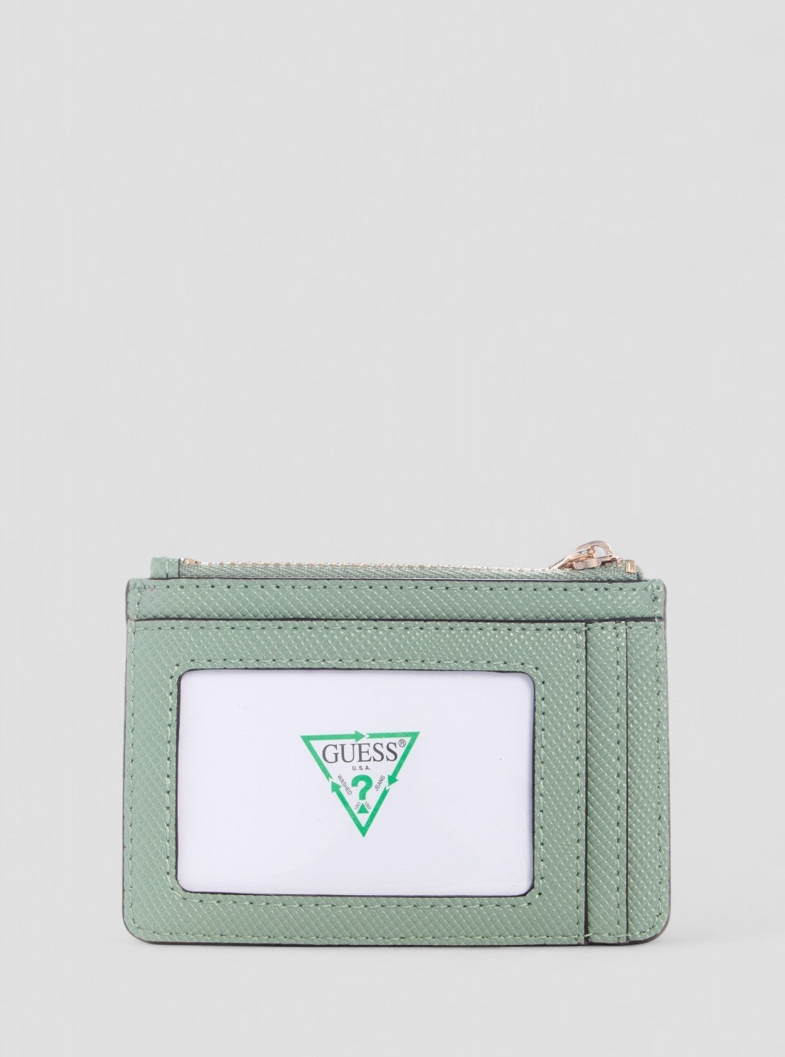GUESS Womens Green Laurel Credit Card Case ZG7459505 Back View