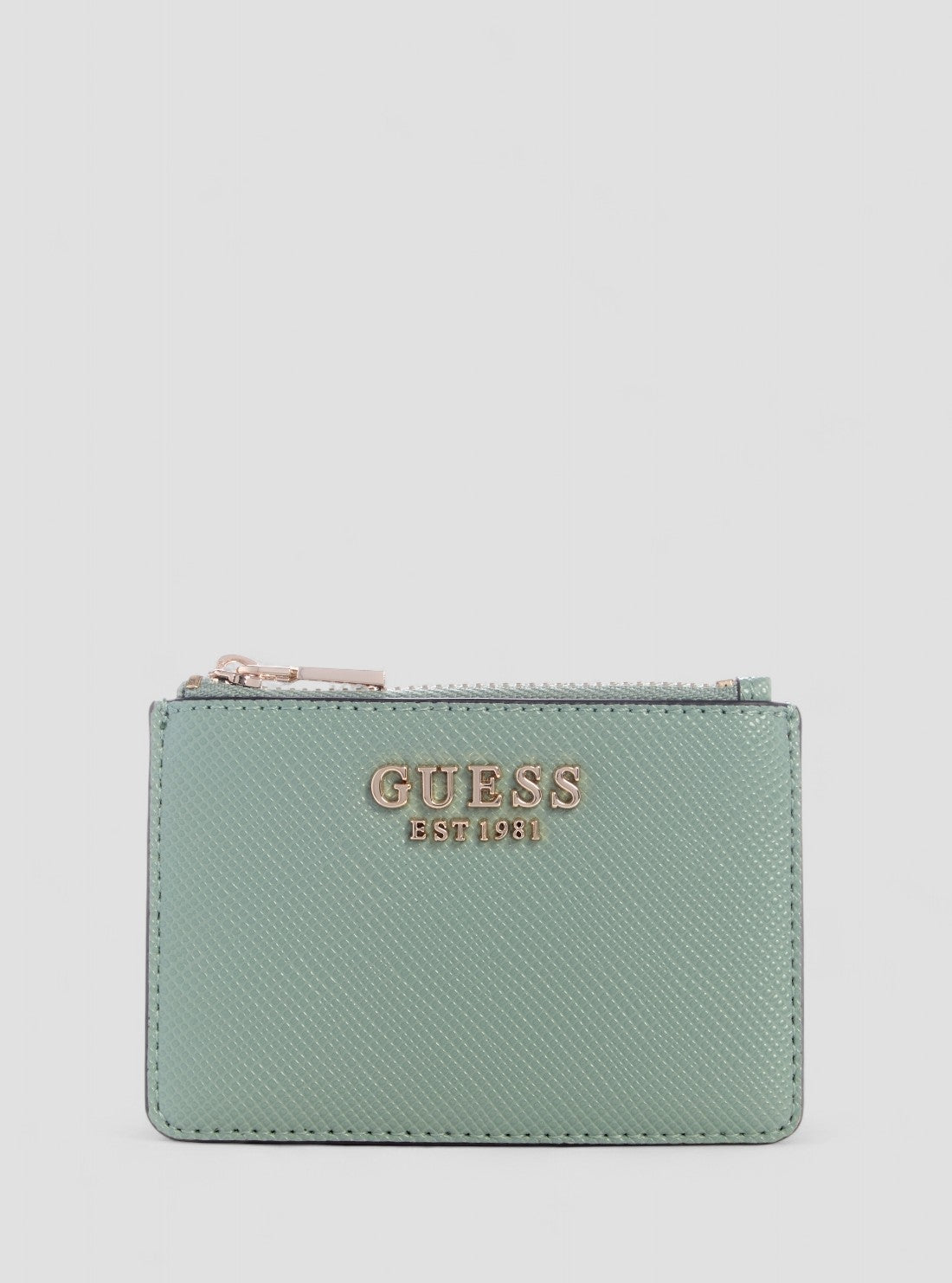 GUESS Womens Green Laurel Credit Card Case ZG7459505 Front View