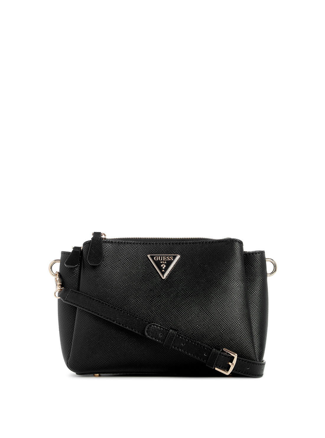 GUESS Black Noelle Crossbody Bag front view