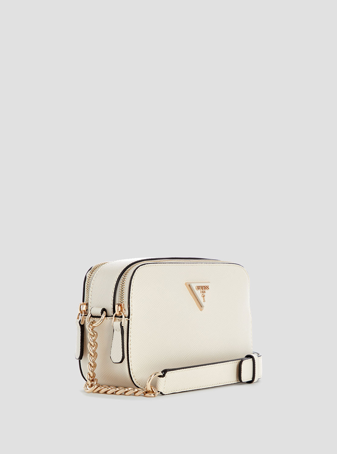 White Noelle Camera Crossbody Bag