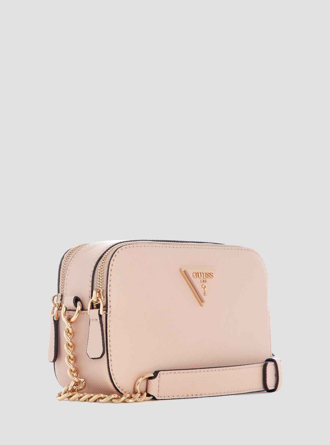 GUESS Women's Pink Noelle Camera Crossbody Bag ZG787913LTR Side View