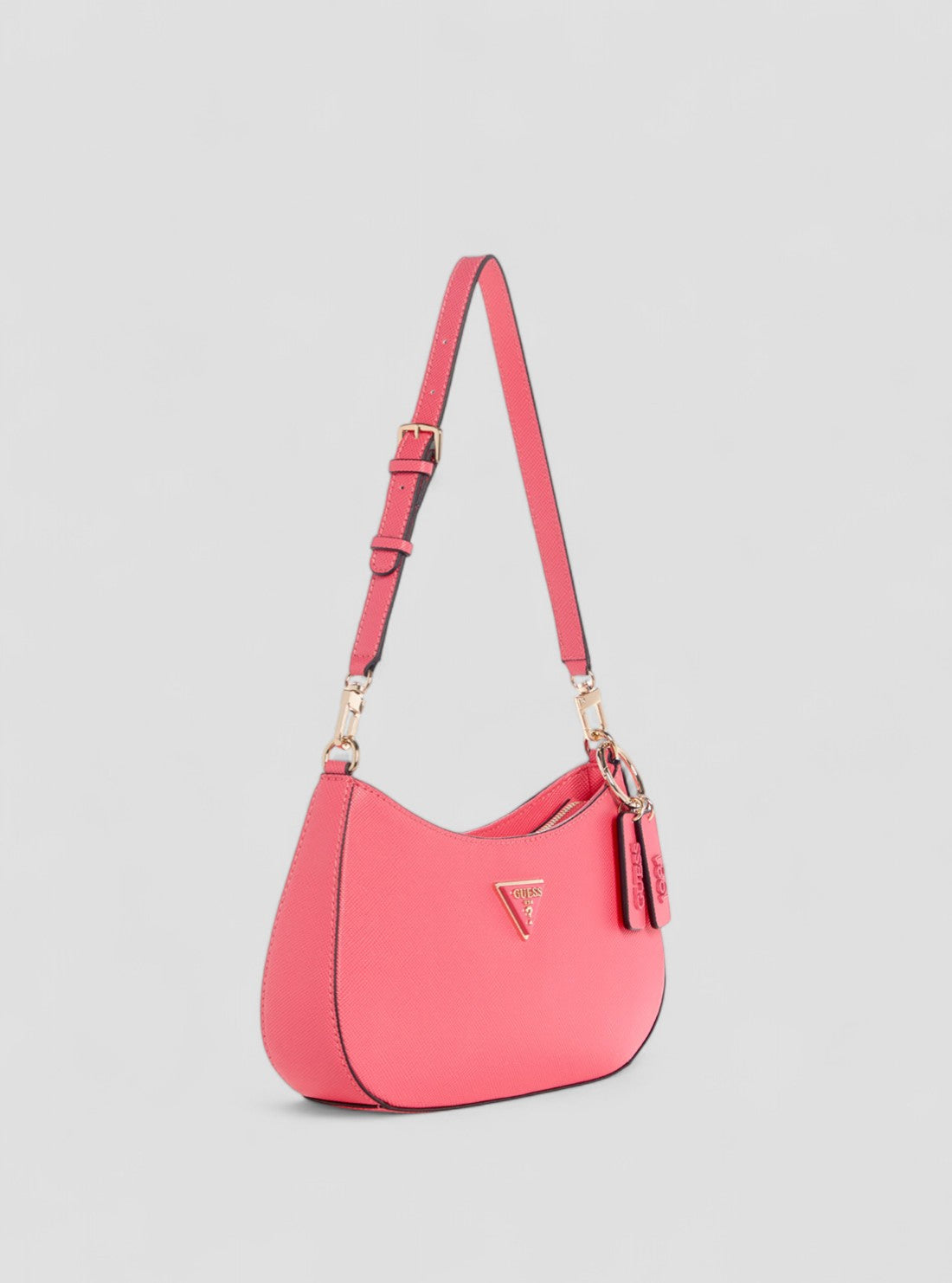 【ピンク(MAG)】GUESS ハンドバッグ (W)NOELLE Top Zip Shoulder Bag ゲス GUESS NOELLE Top Zip Shoulder Bag （WAT） ハンドバッグ