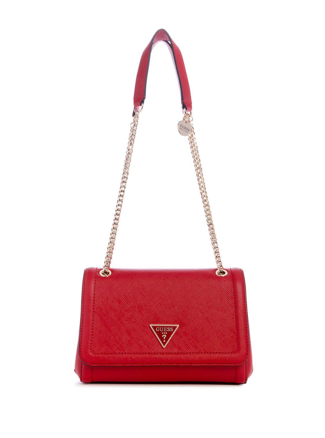 Women's Red Noelle Convertible Crossbody Bag front view