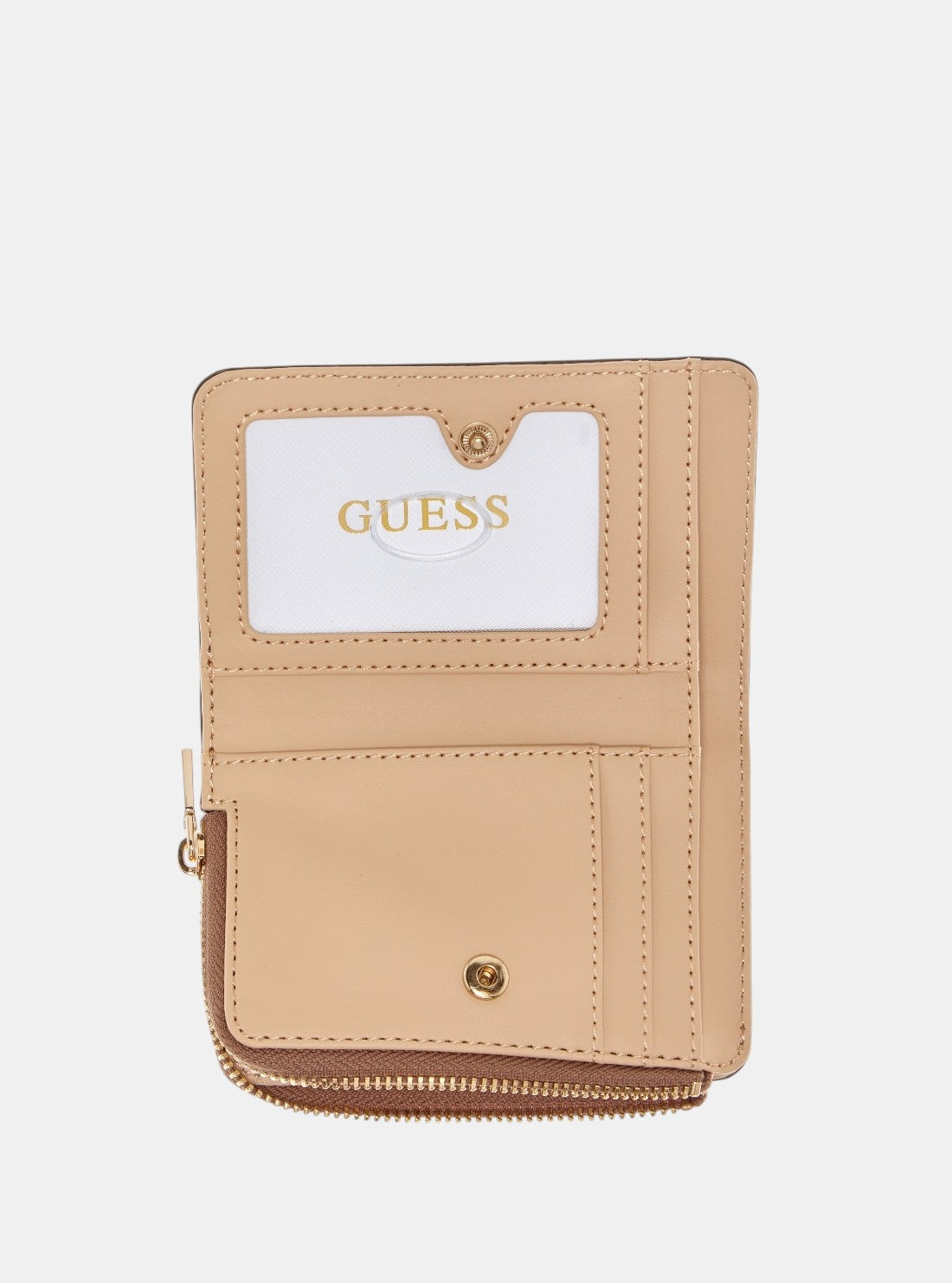 GUESS Womens Blue Bolena Zip Around Card Case Wallet ZG9207156  Inside View