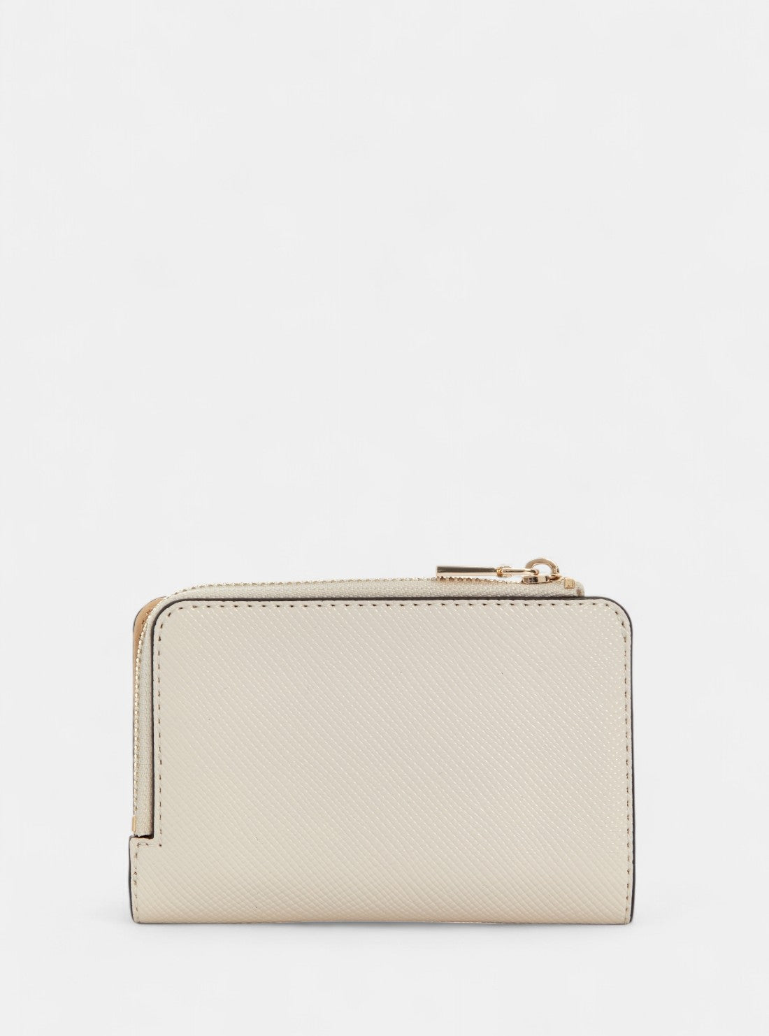 GUESS Womens White Bolena Zip Around Card Case Wallet ZG9207156 Back View