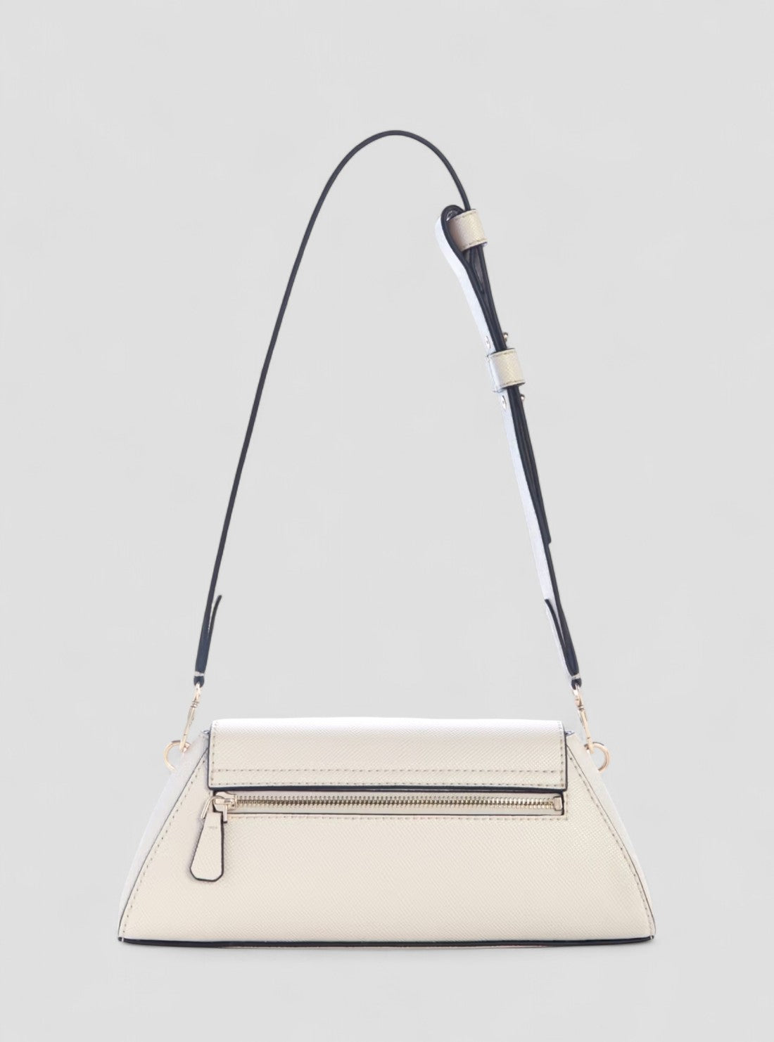 GUESS Womens White Bolena Flap Shoulder Bag ZG920719 Back View