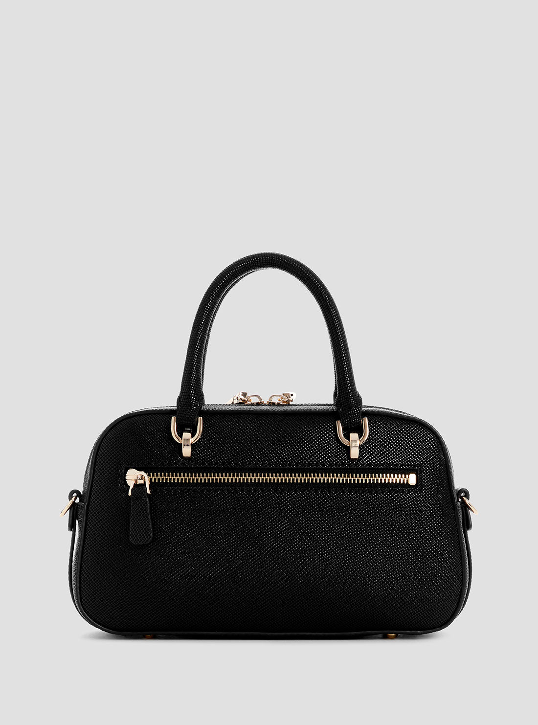 GUESS Womens Black Bramina Small Satchel Bag ZG963605 Back View
