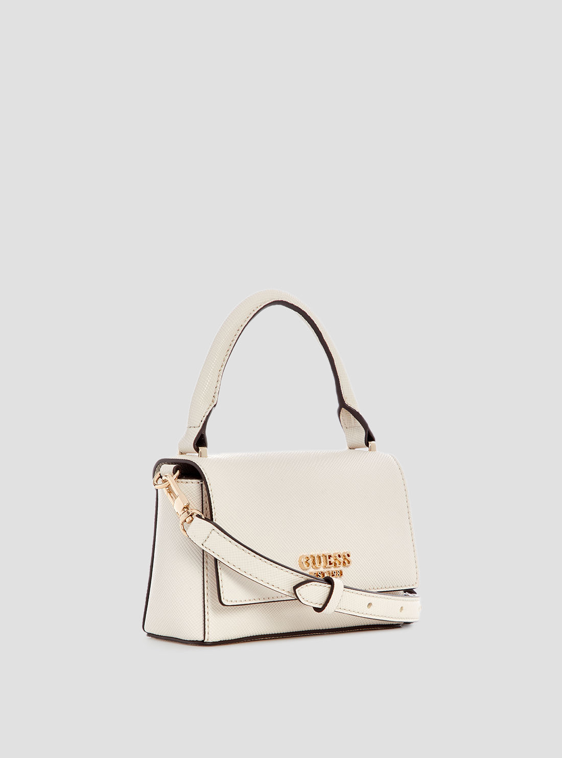 White Fedana Mini Top Handle Bag