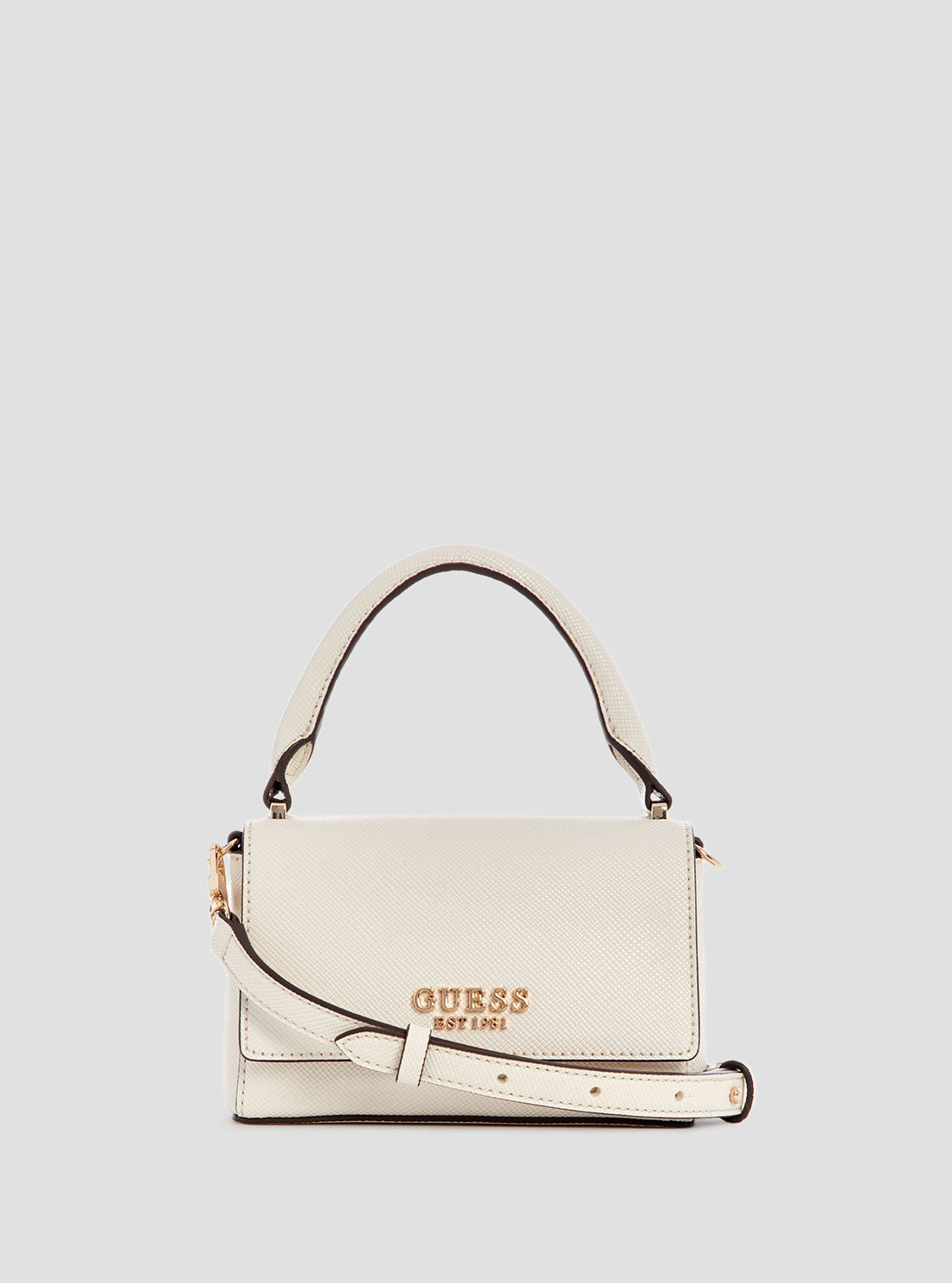 White Fedana Mini Top Handle Bag