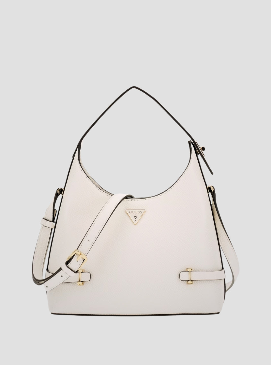 White Rosalba Hobo Crossbody Bag | GUESS