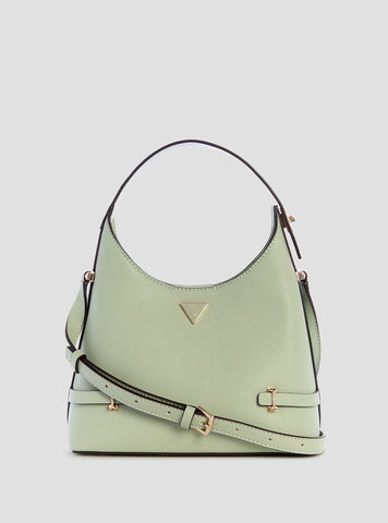 GUESS Womens Green Rosalba Hobo Crossbody Bag ZG965701 Front View