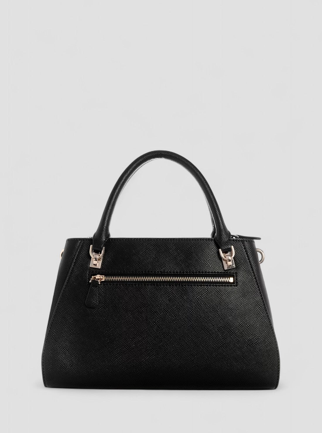 GUESS Womens Black Noelle Luxury Satchel Bag ZG967207 Back View