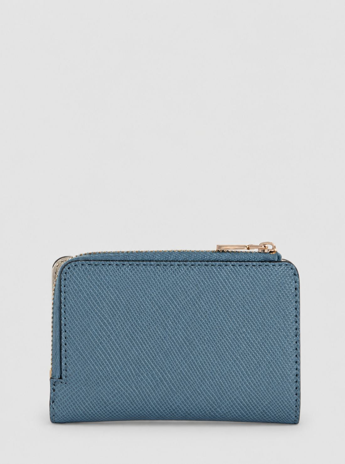GUESS Womens Steel Blue Noelle Zip Around Card Case ZG9672156 Back View