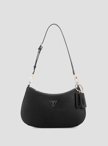 GUESS Womens Black Noelle Shoulder Bag ZG967218 Front View