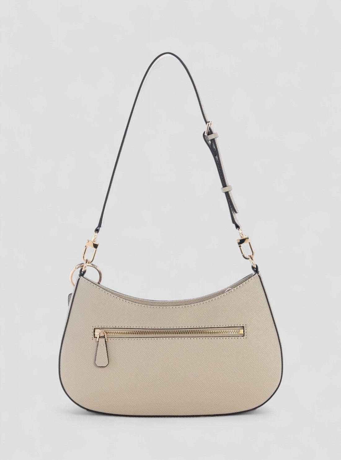 GUESS Womens Beige Noelle Top Zip Shoulder Bag ZG967218 Back View