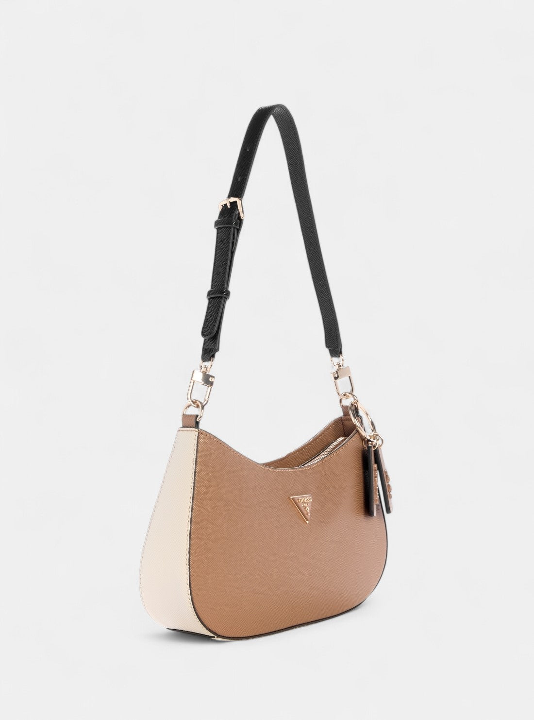  GUESS Womens Brown Noelle Shoulder Bag ZG967218 Front Side View