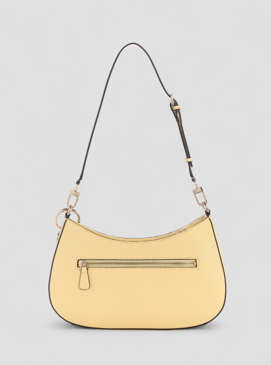 GUESS Womens Yellow Noelle Top Zip Shoulder Bag ZG967218 Back View