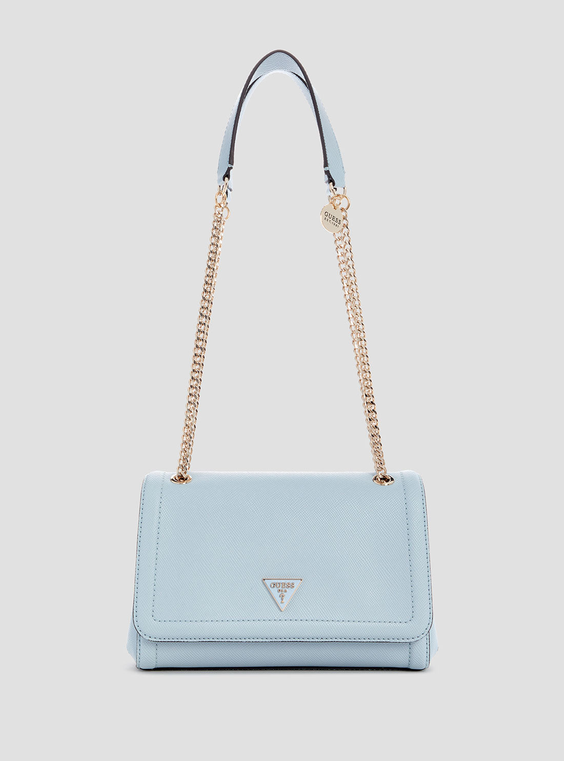 Blue Noelle Convertible Crossbody Flap Bag