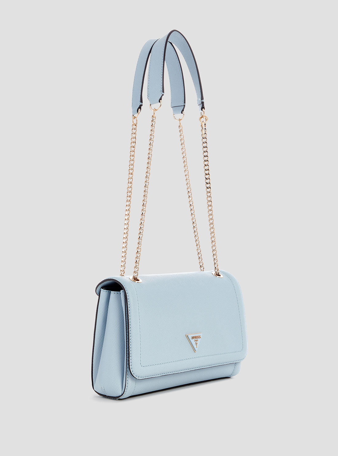 Blue Noelle Convertible Crossbody Flap Bag