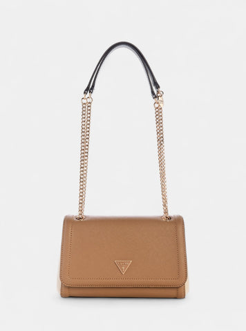 Brown Noelle Convertible Crossbody Flap Bag ZG967221 Front View