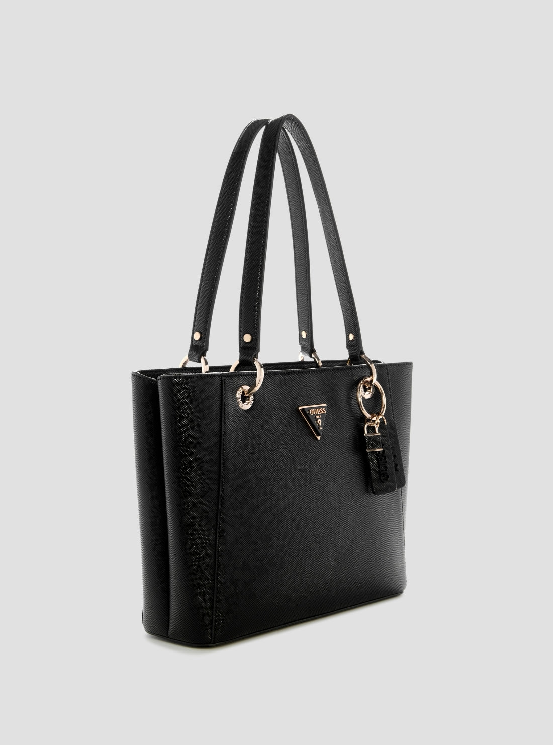 Borsa GUESS Noelle II Tote – Bianco Logo – 35x26x11 Cm – Con Pochette E Dustbag