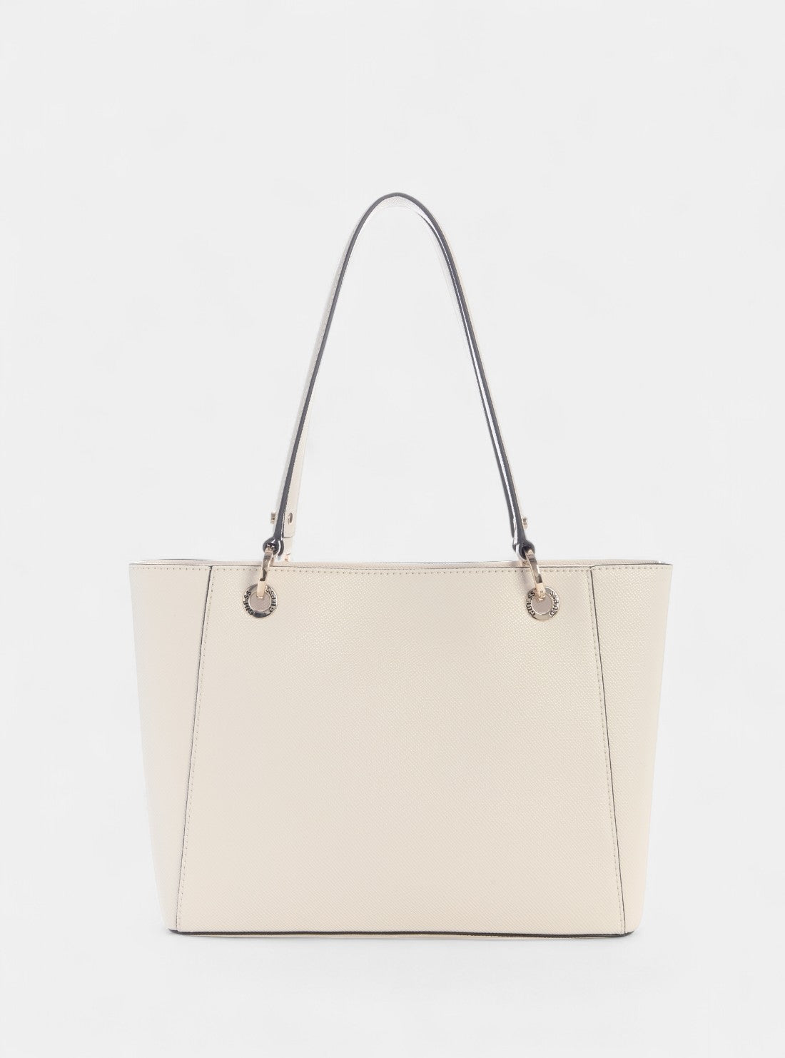 GUESS Womens Beige Noelle Double Compartment Small Tote Bag ZG967224 Back View