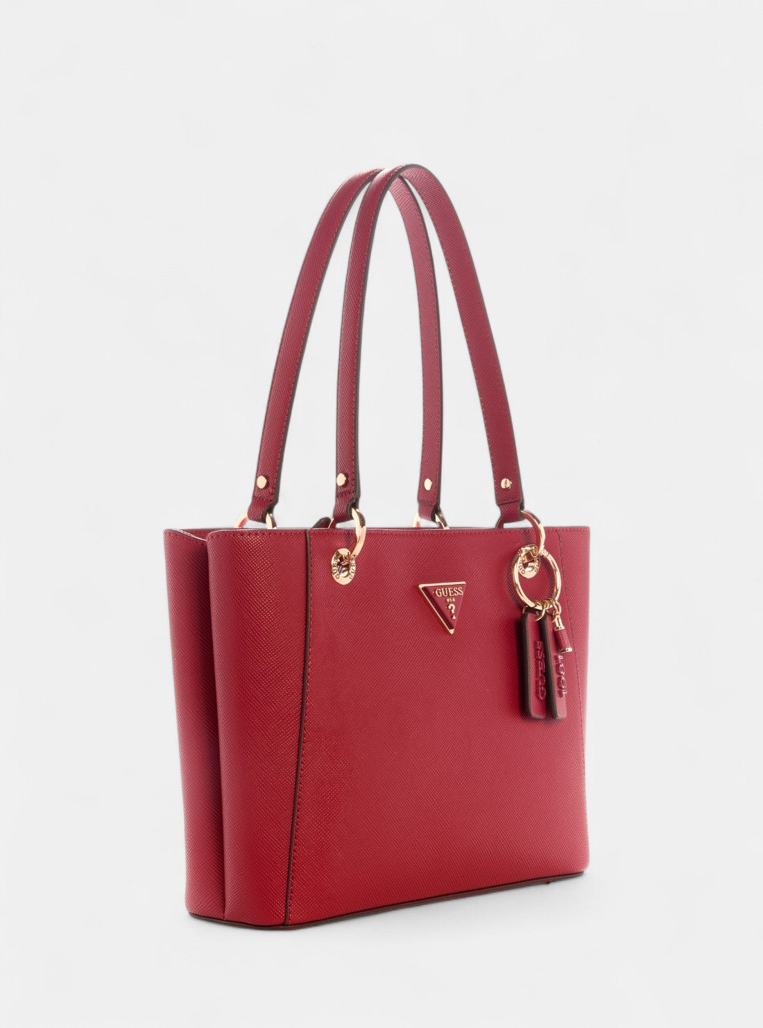 Red Noelle Double Compartment Small Tote Bag ZG967224 Front Side View