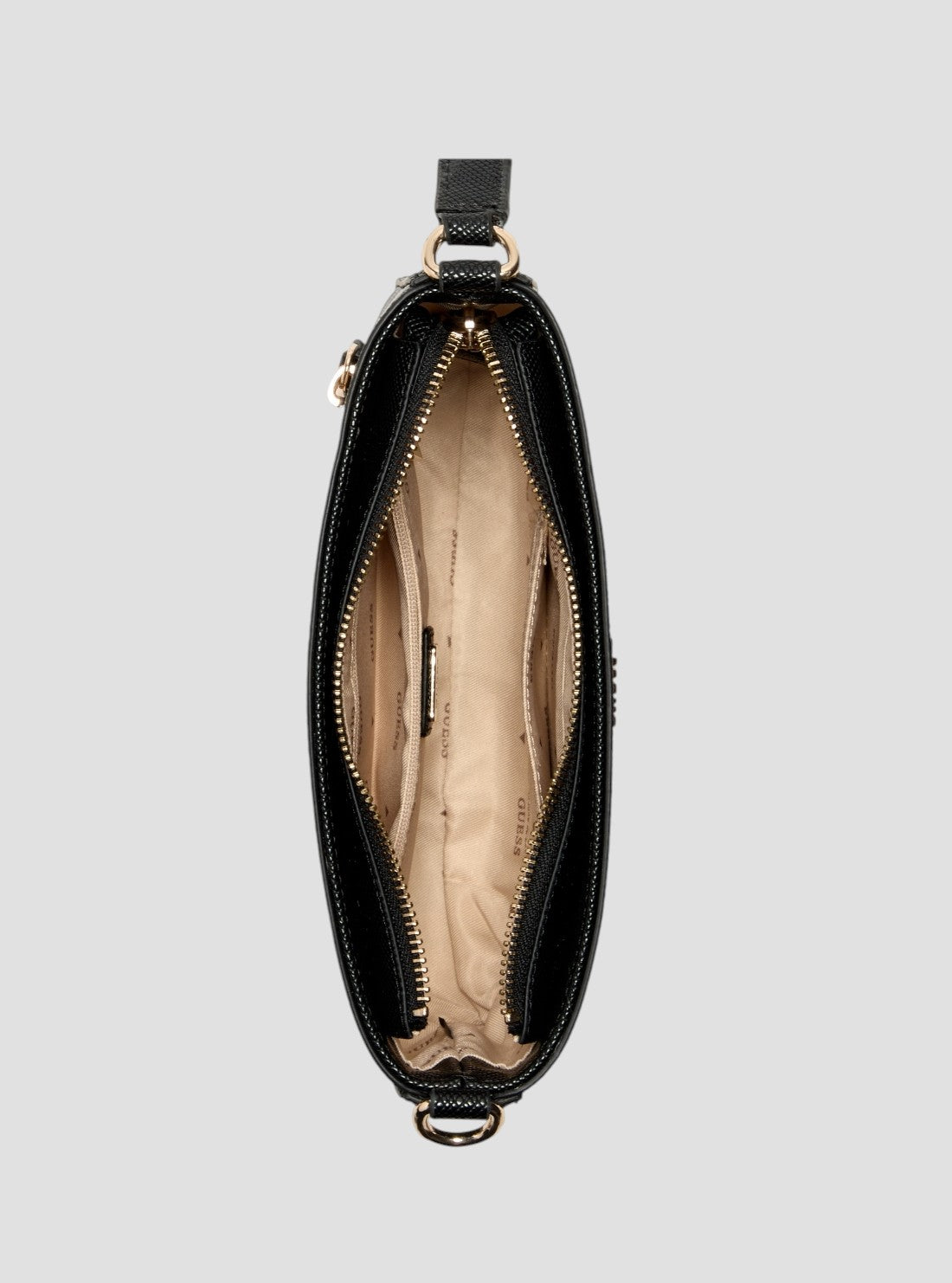 GUESS Womens Black Noelle Mini Top Shouder Bag ZG967272 Inside VIew