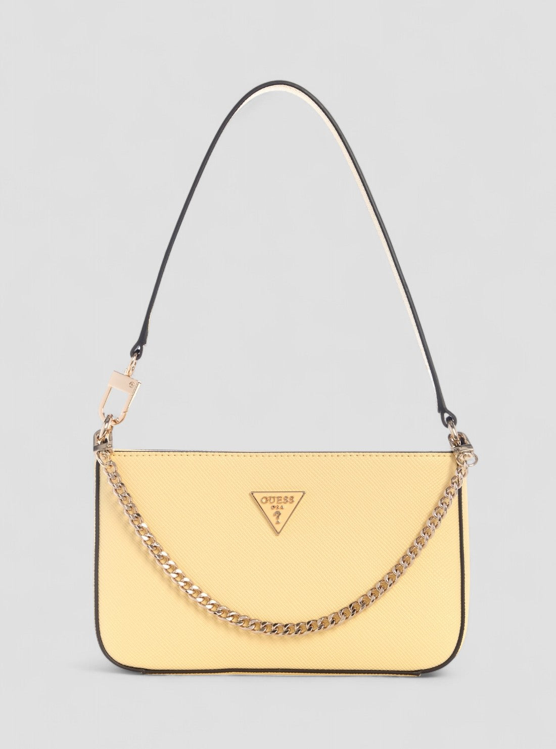 GUESS Womens Yellow Noelle Mini Top Shoulder Bag ZG967272 Front View