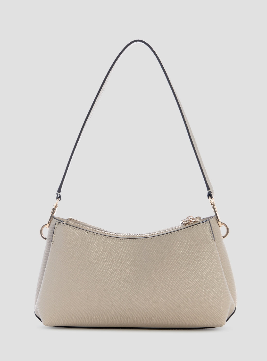 GUESS Womens Taupe Noelle 3 Compartment Shoulder Crossbody Bag ZG967273 Back View