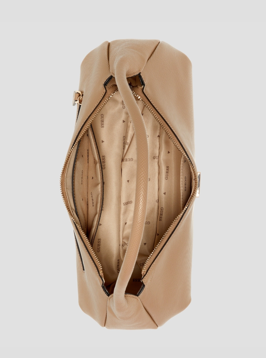 GUESS Womens Beige Gilda Hobo Bag ZG974701 Inside View