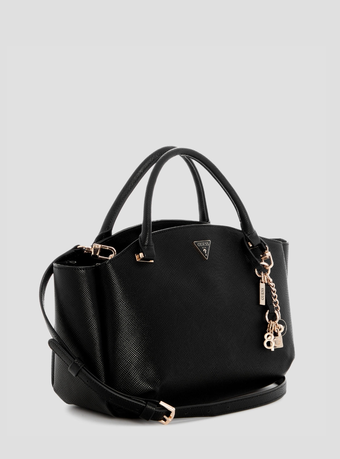 GUESS Womens Black Gilda Satchel Bag ZG974706 Side View