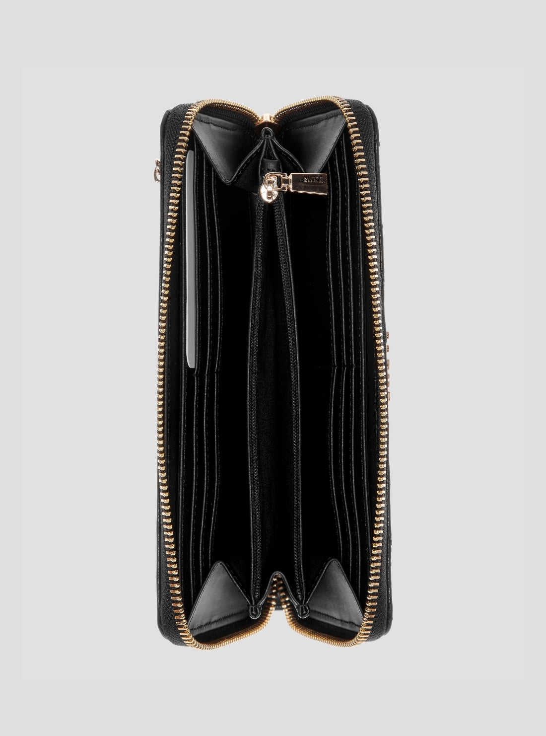 GUESS Black Gilda Large Zip Around Wallet ZG9747146 Inside View
