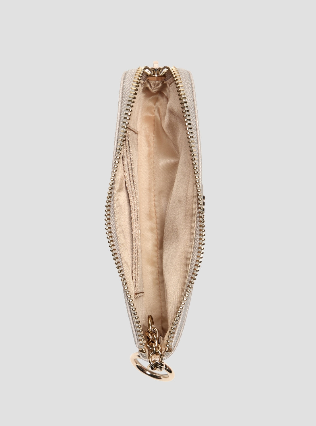 GUESS Womens White Patsie Key Ring Pouch ZG9919148 Inside View