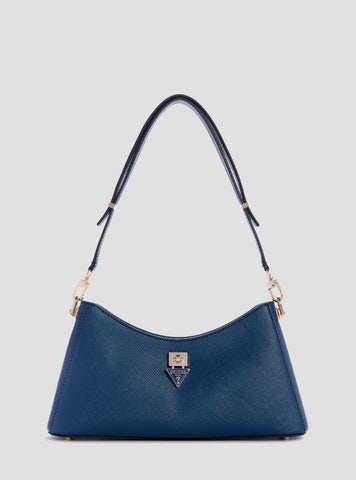 GUESS Womens Blue Patsie Shoulder Bag ZG991918 Front View