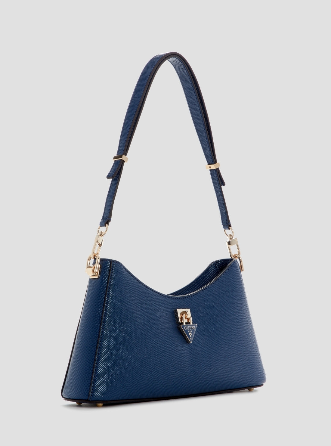 GUESS Womens Blue Patsie Shoulder Bag ZG991918 Side View