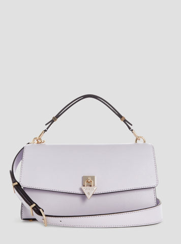 GUESS Womens Purple Patsie Top Handle Flap Bag ZG991920 Front View